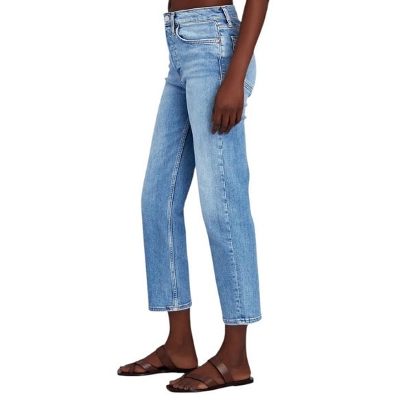 ReDone 70’s Stove Pipe Denim Jeans NWT Straight Leg Vintage Faded Blue Size 26 - Picture 3 of 11